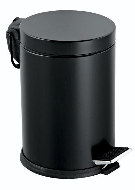 Alina Black - 5 Litre Pedallı Kova