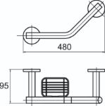 Hotel - Açılı Küvet Tutamağı – Süngerlikli