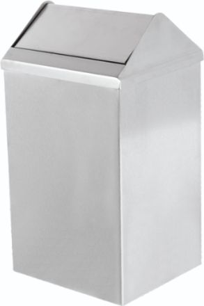 16 lt 304 Kalite Sallanır Kapaklı Çöp Kovası