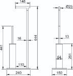 Ayaklı Setler - Ayaklı Klozet Fırçası